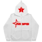 Nofs Hoodie White (Multi-Color Print)