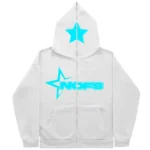 Nofs Hoodie White (Multi-Color Print)